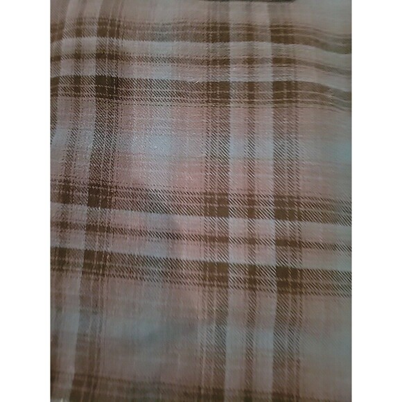 Vans Off The Wall Flannel Plaid Black Blue Collared Button Down Shirt Men medium - Picture 8 of 8